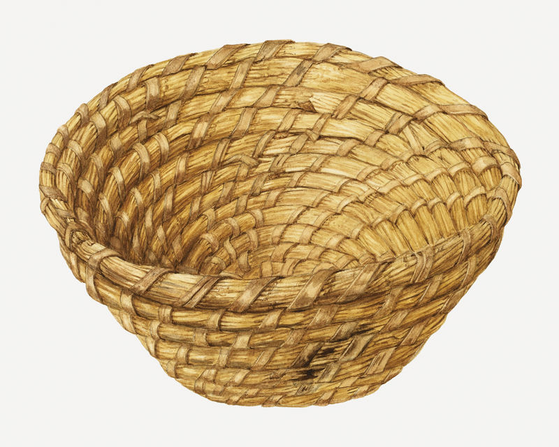 复古面包篮psd插图由阿方索·莫雷诺的作品混合而成