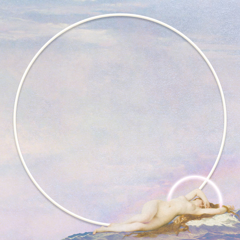 复古女士psd框架插图