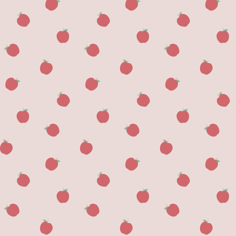 彩色苹果图案背景