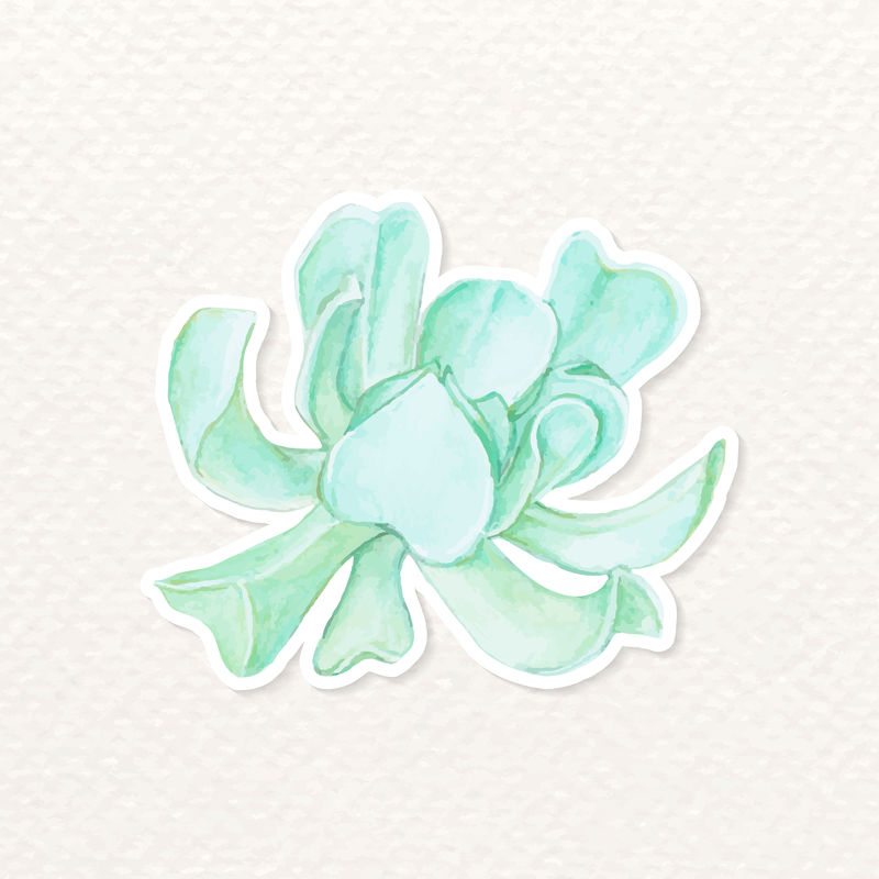 多汁水彩贴纸矢量