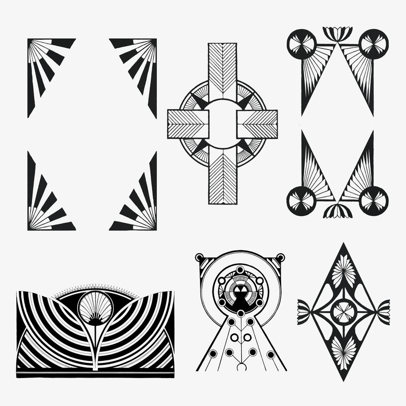 复古黑白装饰psd艺术印刷品塞缪尔·杰瑟伦·德梅斯基塔艺术作品混搭