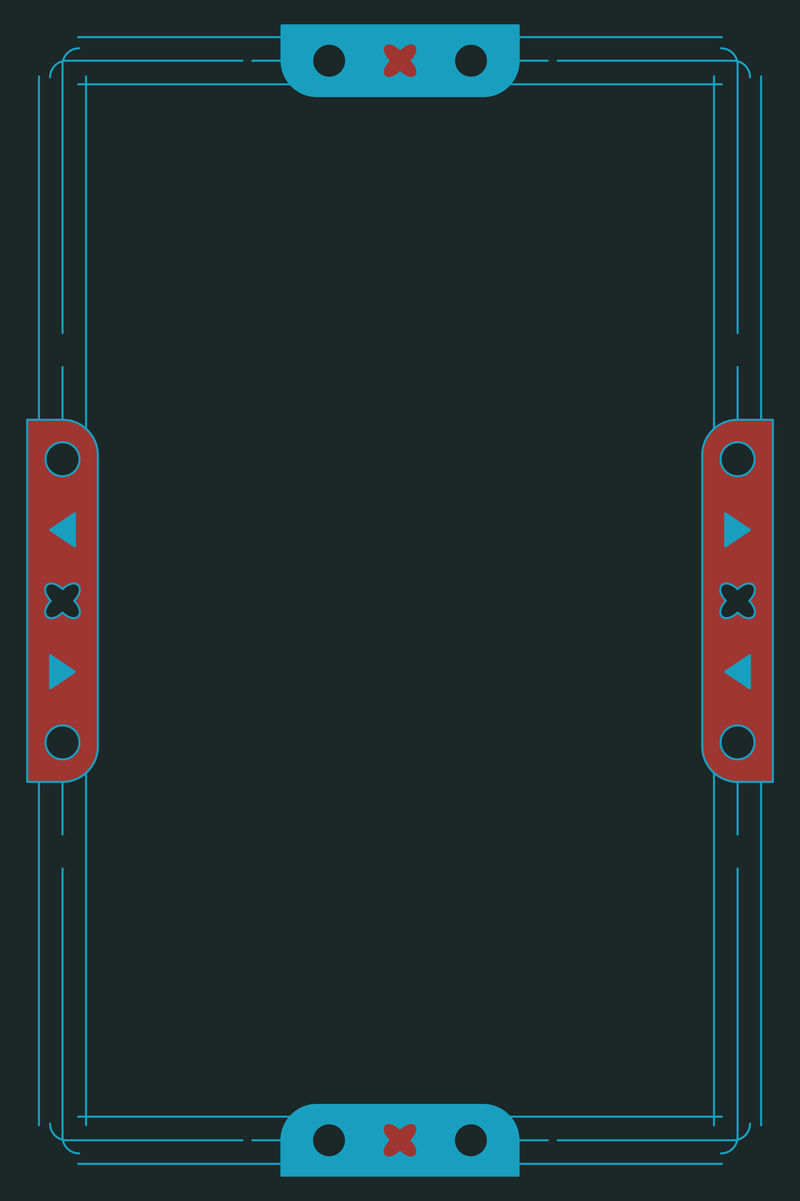 几何图案空白黑框向量