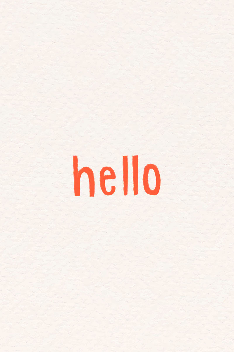 橙色问候语版式设计资源向量