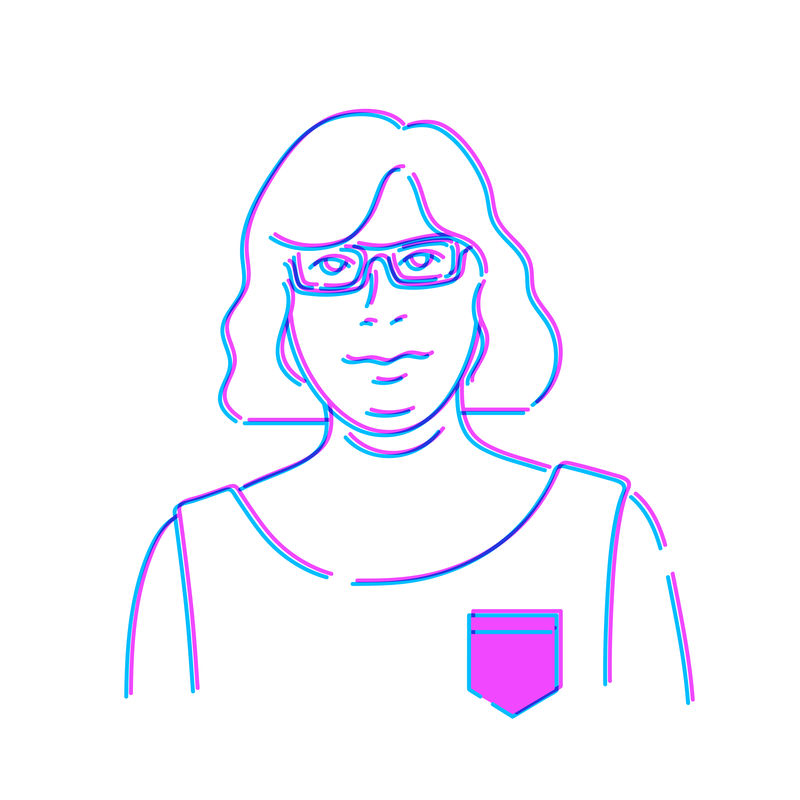 一个被隔离在白色背景上的男人的插图