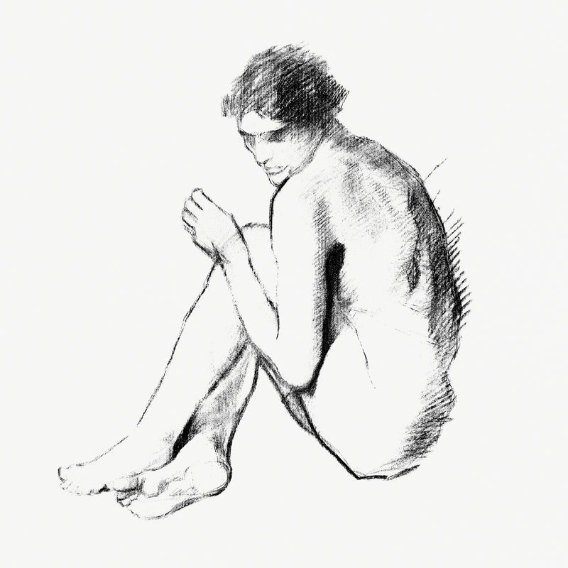 女人摆性感的姿势复古情色艺术