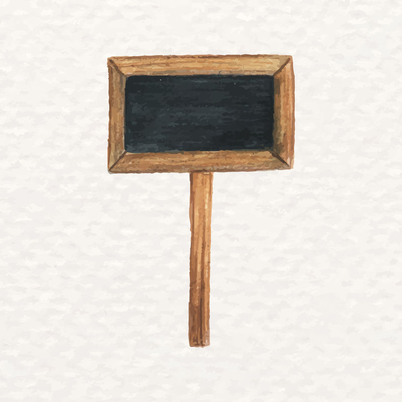 用美丽的水彩画的空白植物标志psd