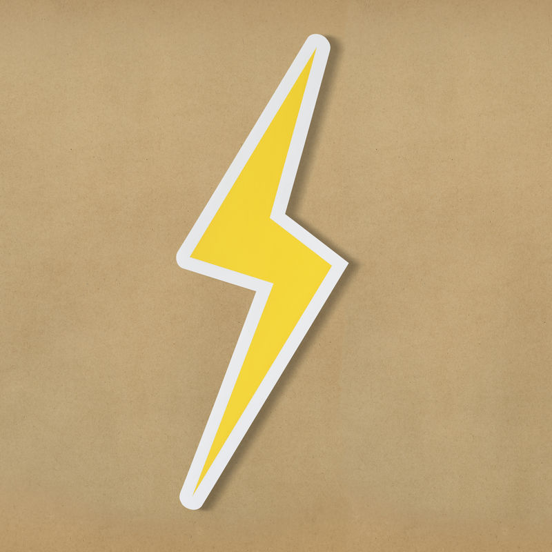 黄色闪电图标