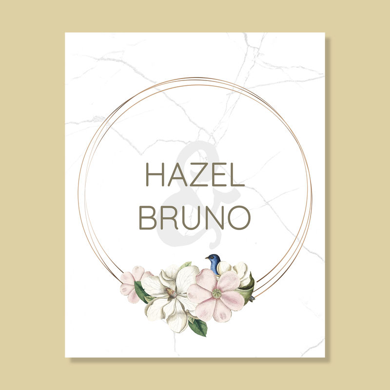 弗洛拉婚礼请柬模型