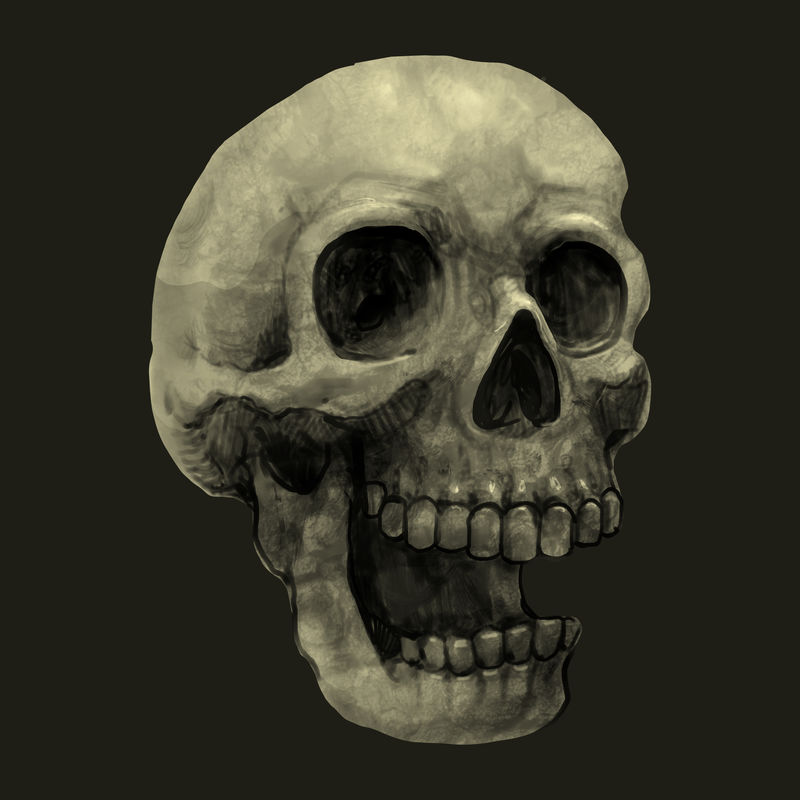 万圣节头骨图标矢量图