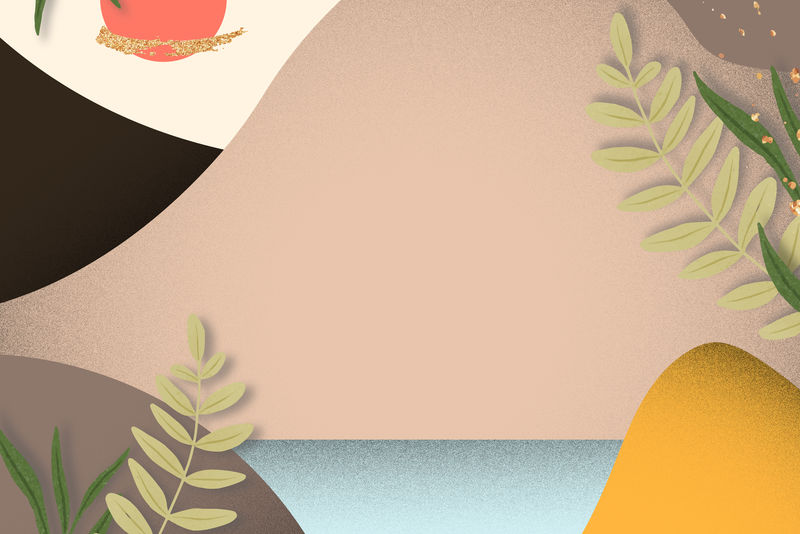 抽象柔和的彩色山景