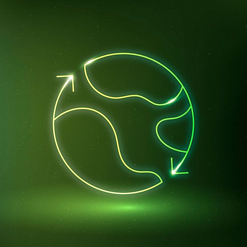 地球图标矢量环境保护符号