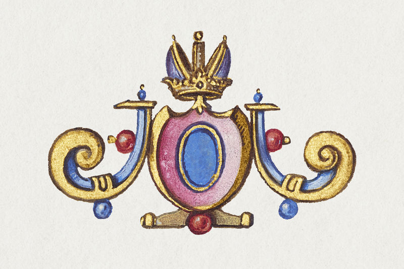 复古维多利亚式臂章插图