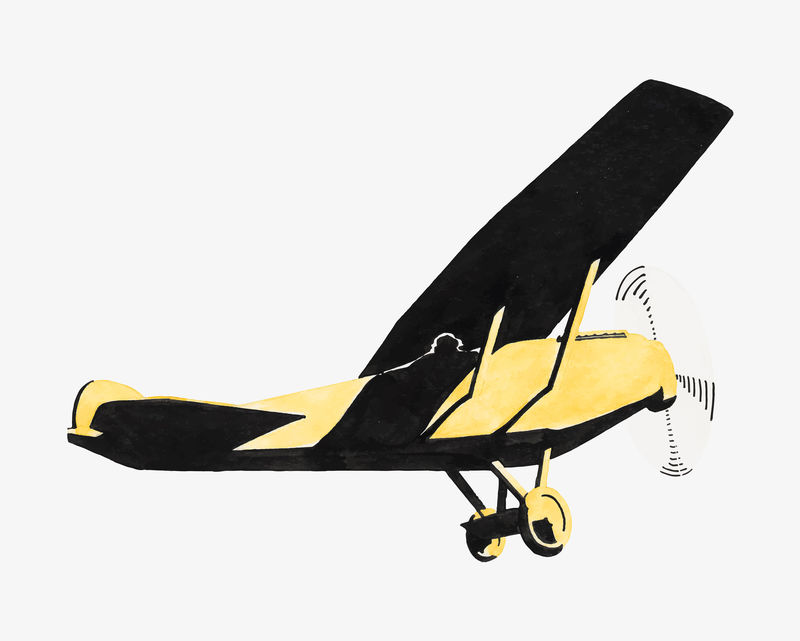 复古飞机矢量由Reijer Stolk的艺术品混合而成