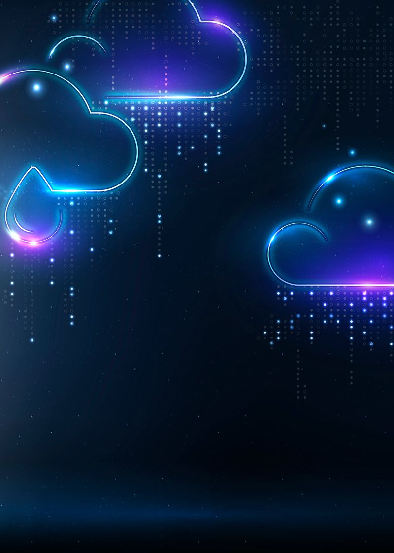 带雨云边界的气候变化背景矢量