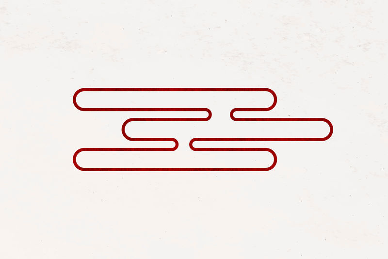 红色几何矢量设计元素