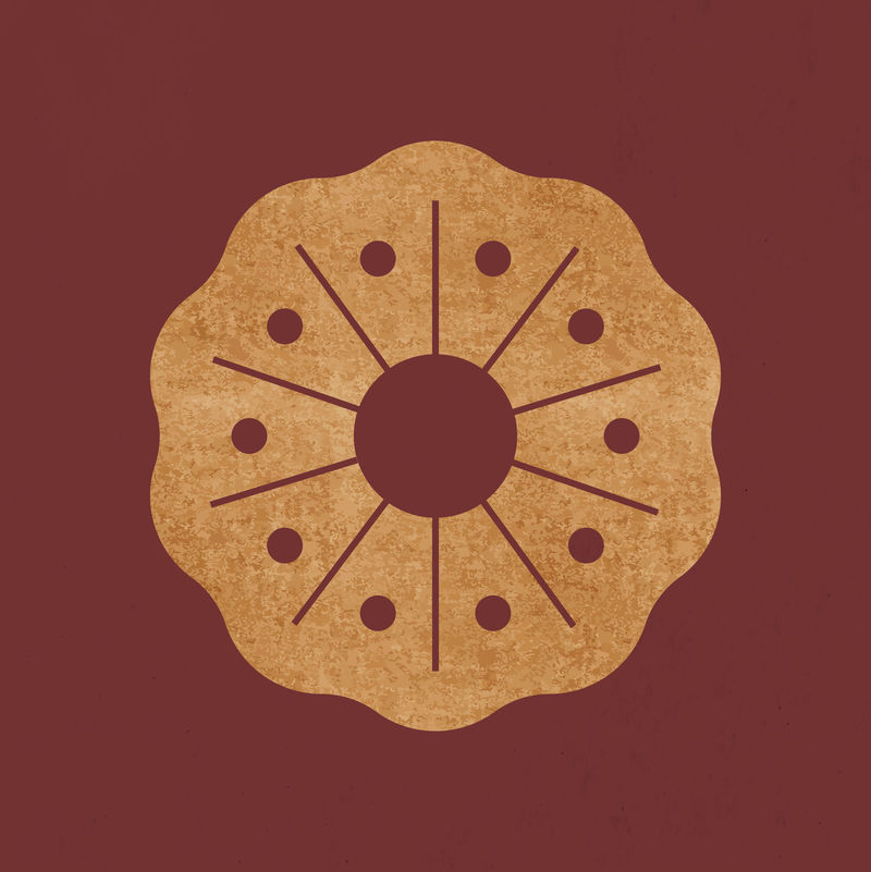 中国传统花卉矢量金设计元素