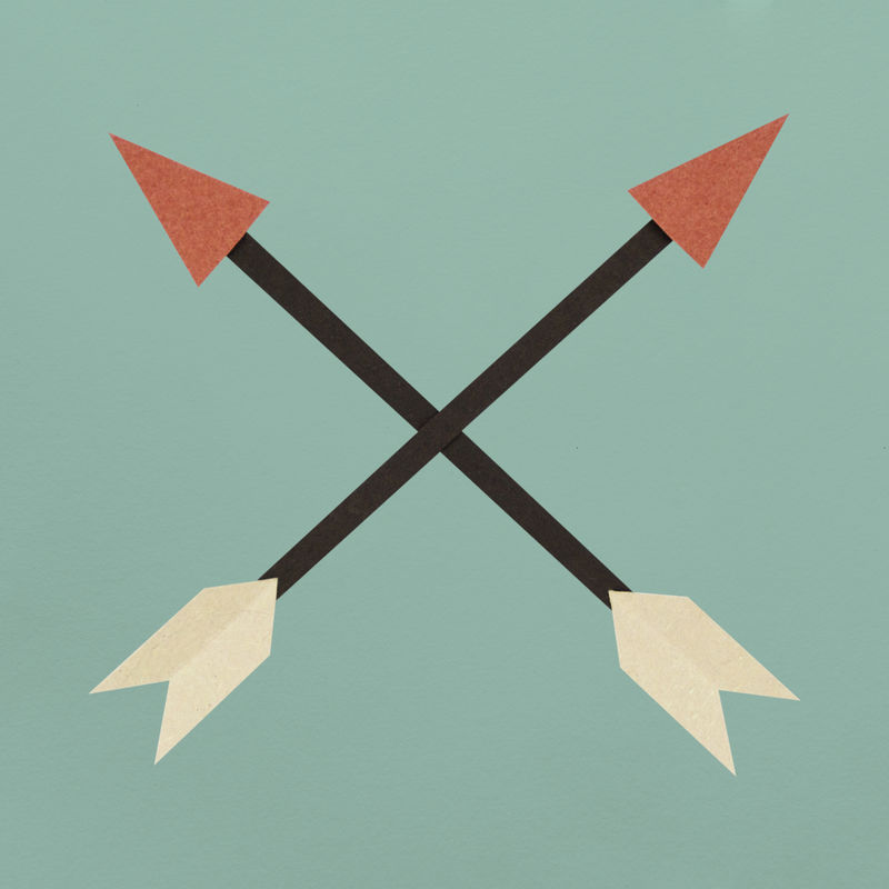 箭头符号纸工艺图标