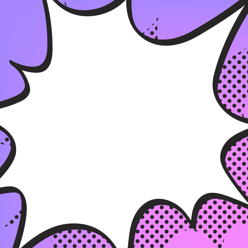 PSD漫画爆炸背景卡通波普艺术风格