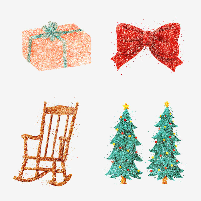 冬季闪光画psd圣诞系列