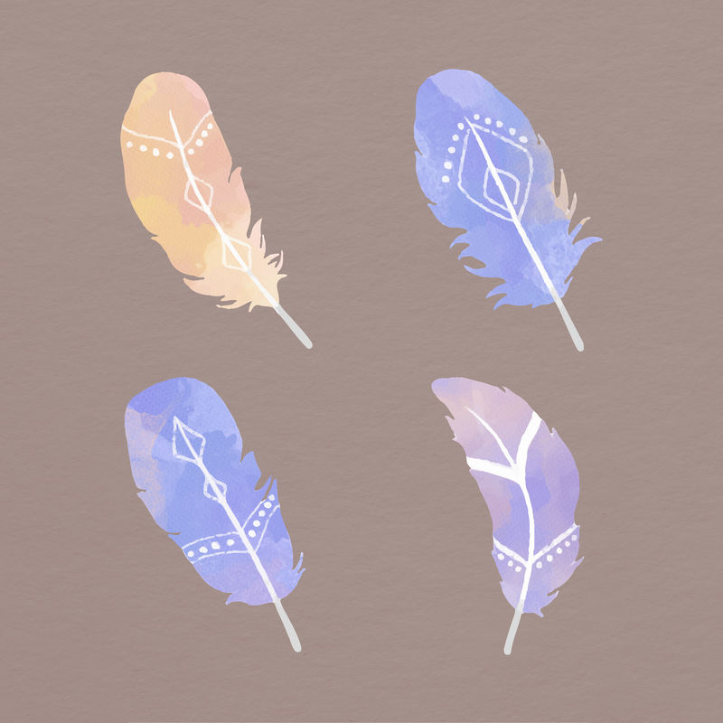 粉彩波西米亚羽毛系列