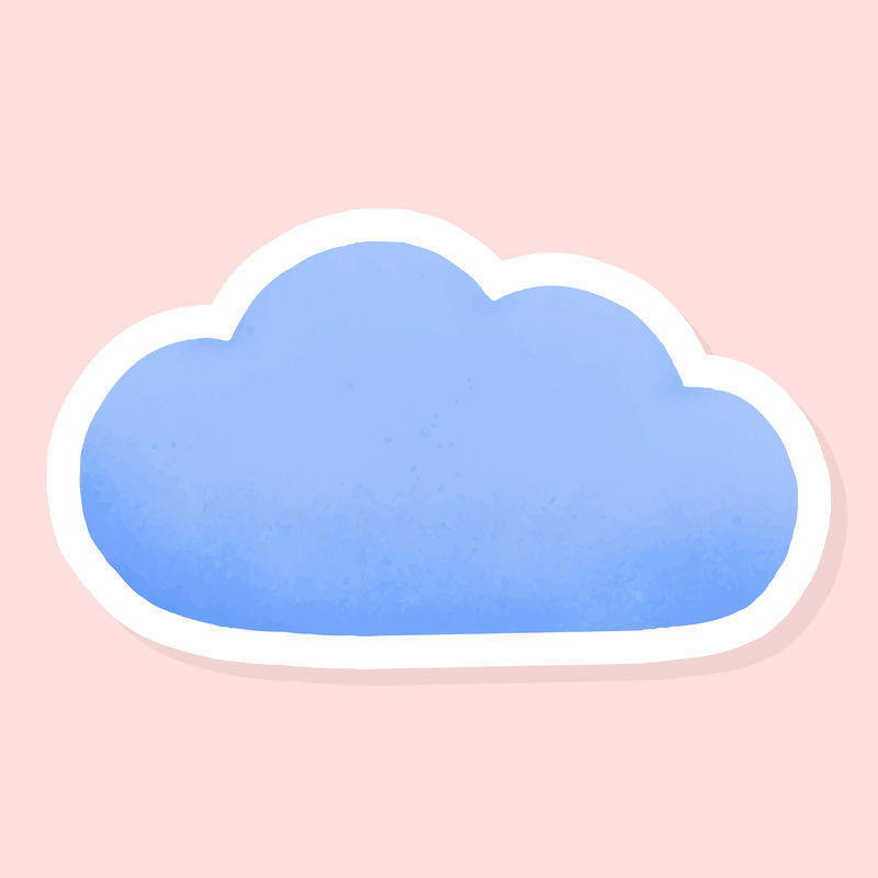 蓝色云计算社交广告模板