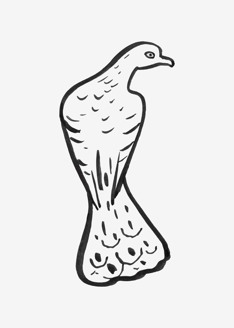 复古多夫矢量手绘插图由利奥·格斯特尔的艺术品混合而成