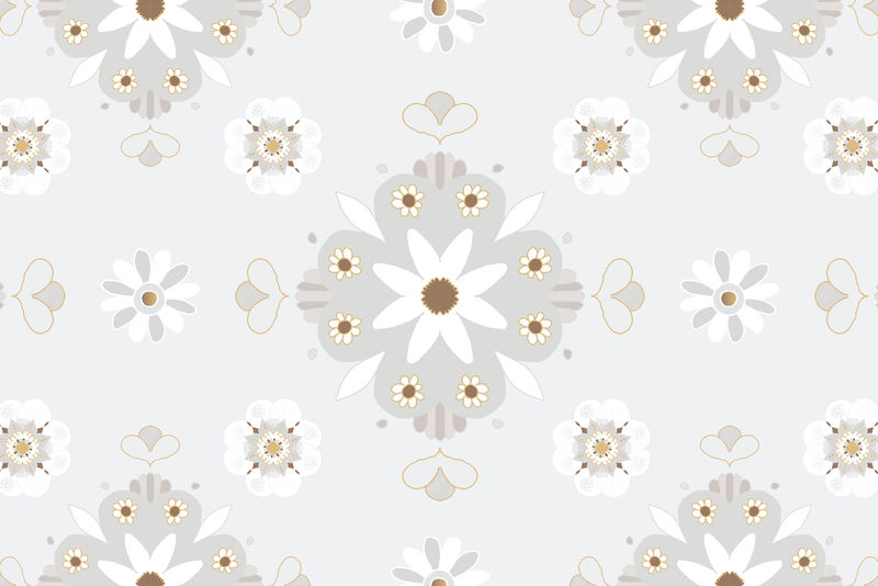 曼荼罗灰印纹植物背景