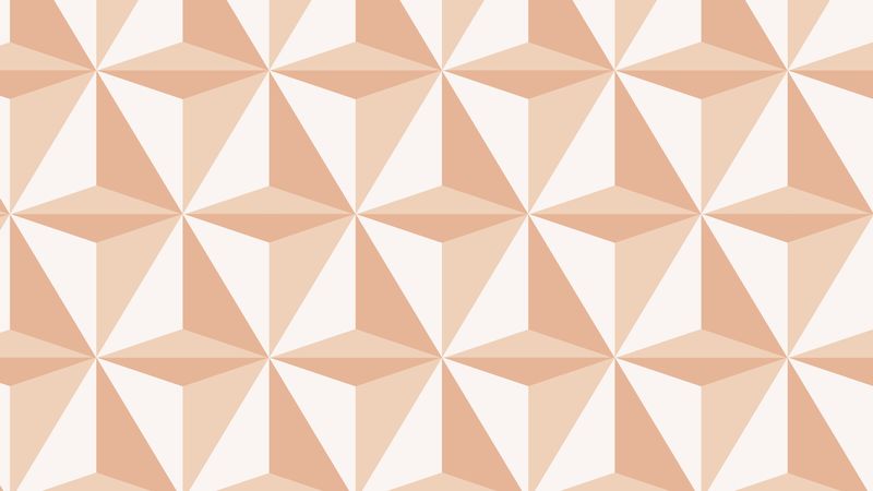 抽象风格的三角形3D几何图案矢量橙色背景