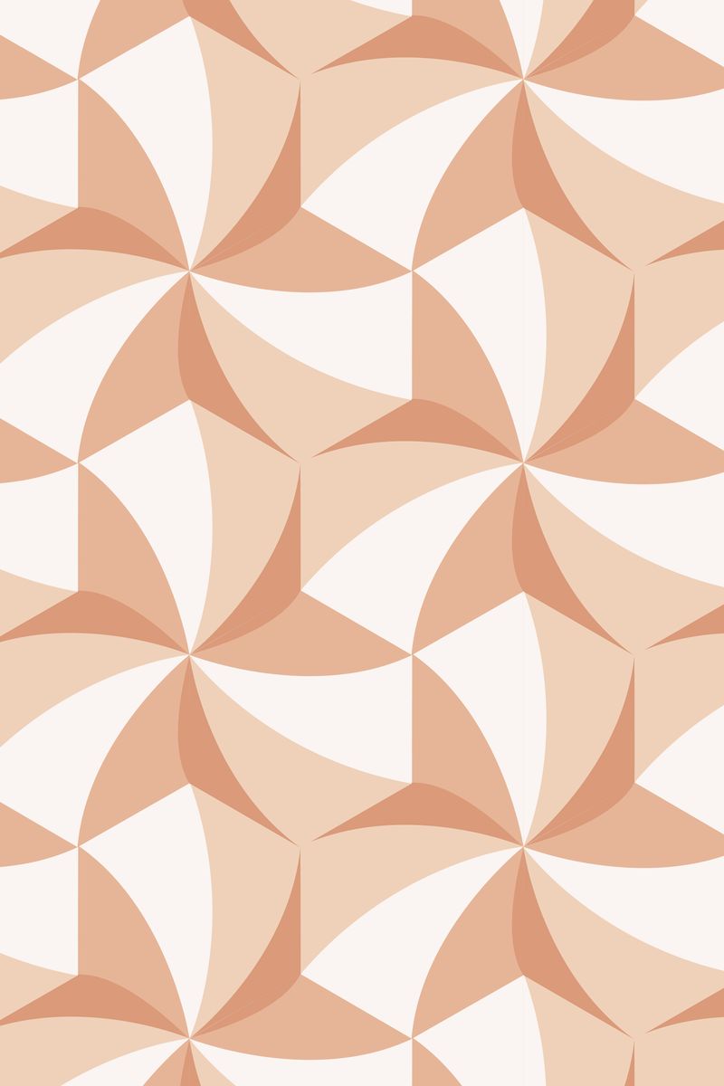 现代3D几何图案矢量橙色背景