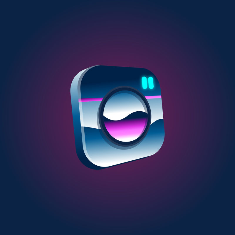 Artwork社会标识矢量插图概念