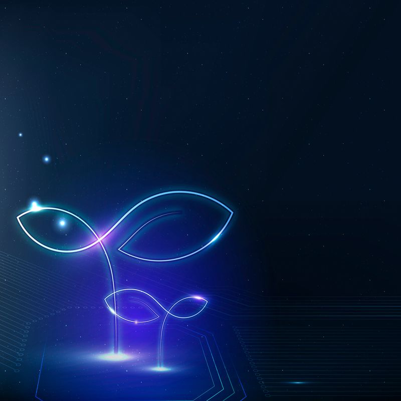 智能农业矢量背景农业物联网