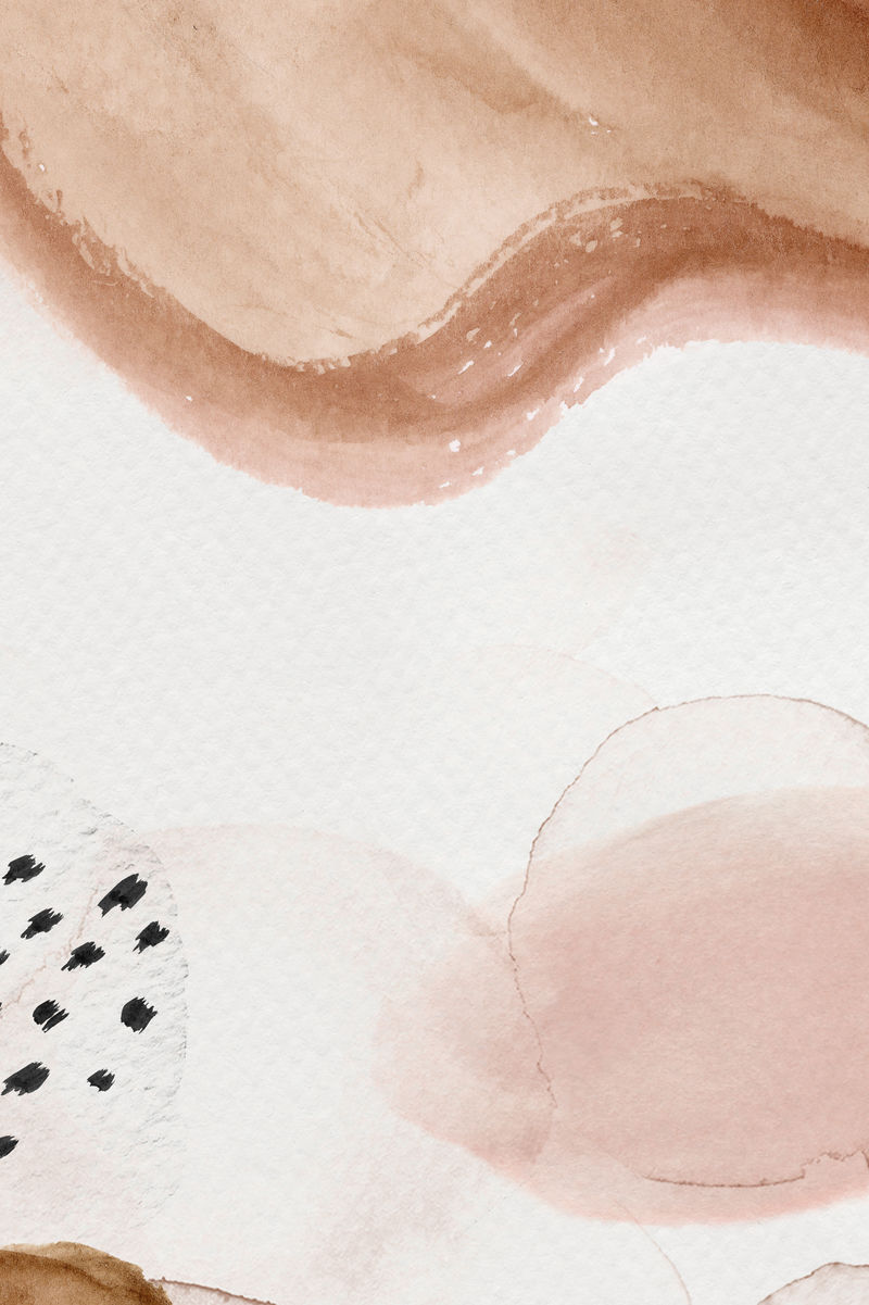 棕色抽象孟菲斯水彩背景