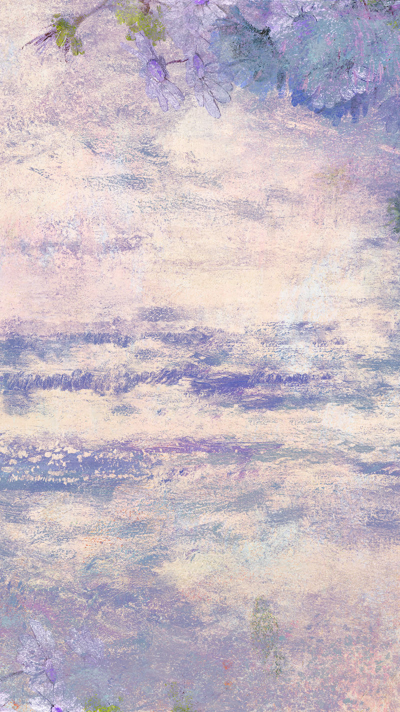 紫色花墙纹理背景