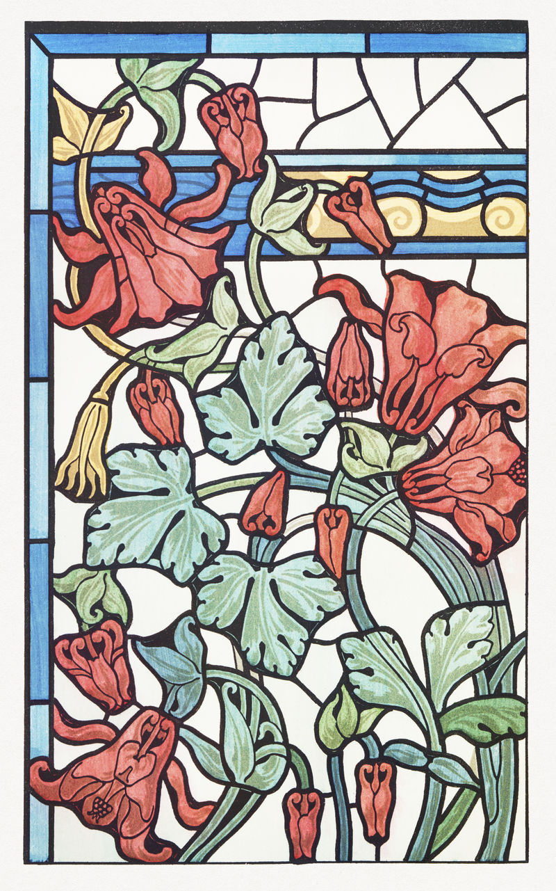 新艺术花柱图案设计资源