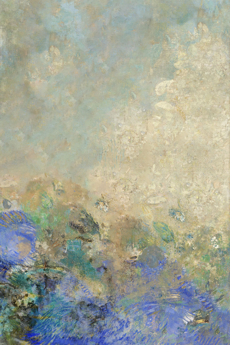 粗糙的花墙纹理背景