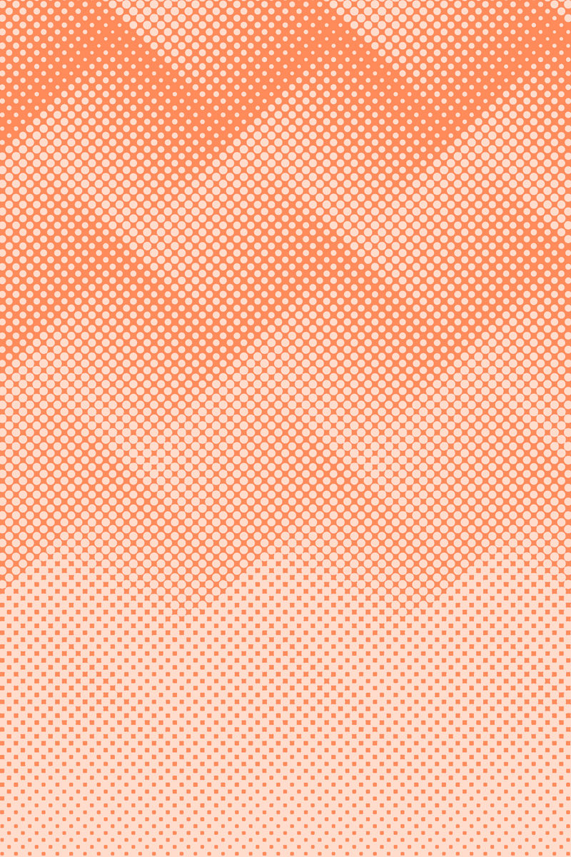 半色调橙色几何图案背景