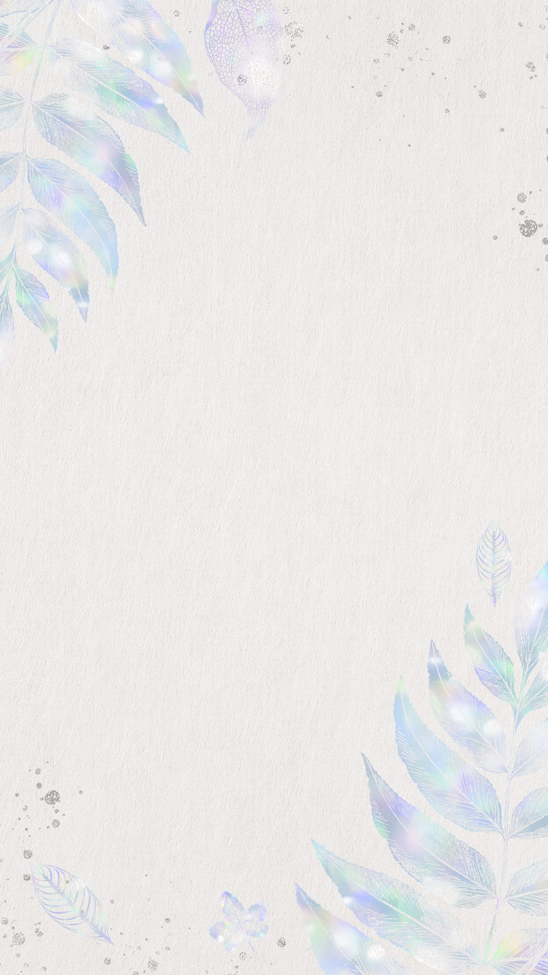 在灰色背景的手机壁纸上留下全息相框