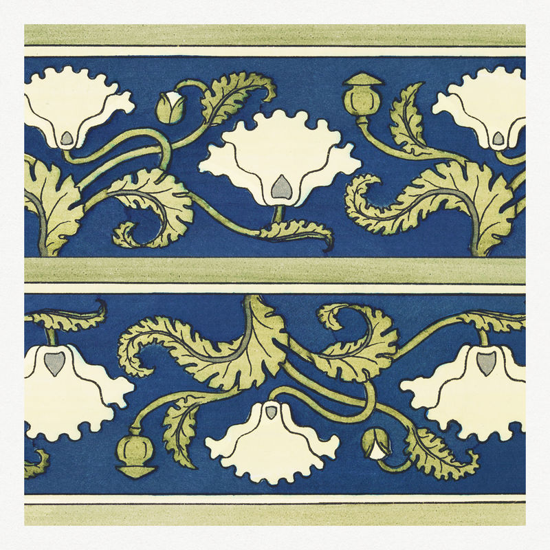 新艺术罂粟花图案设计资源