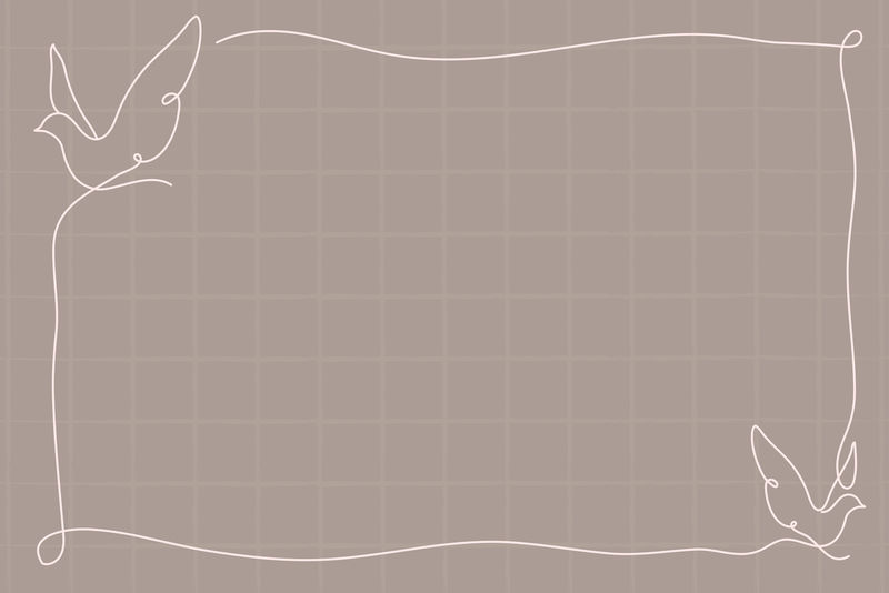 最小鸽子框架线条艺术鸟设计