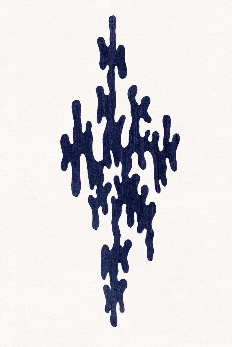 日本黑色kamon徽章元素渡边青泰艺术作品的混音