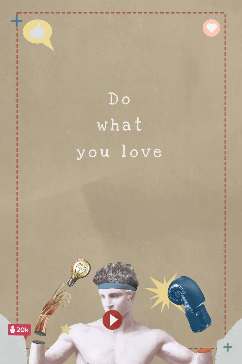 做你喜欢做的事激励性引用审美希腊雕像混音