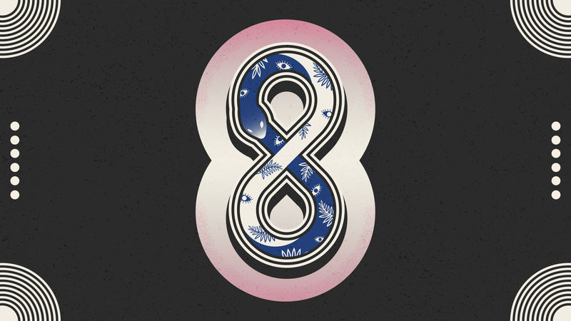 黑蛇桌面壁纸psd无限循环神秘插图