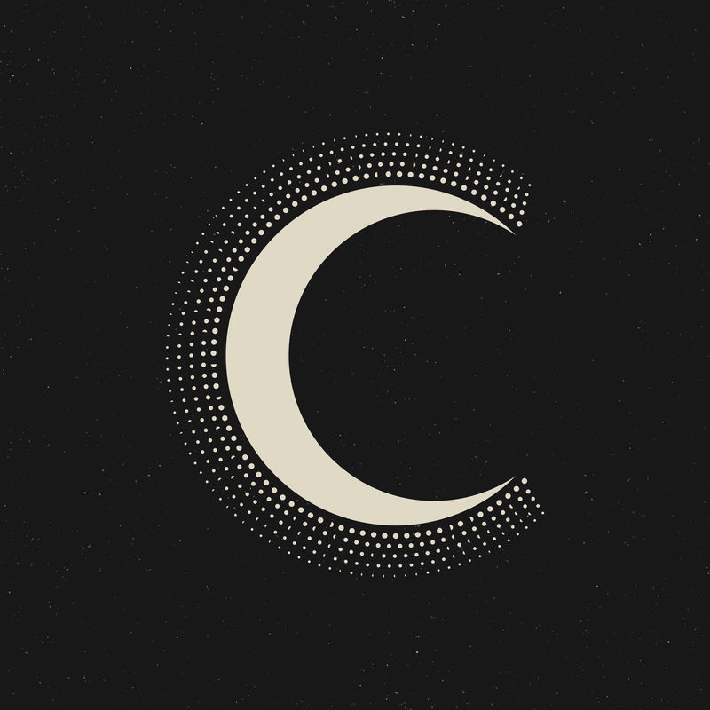 天体艺术元素审美新月银河插图