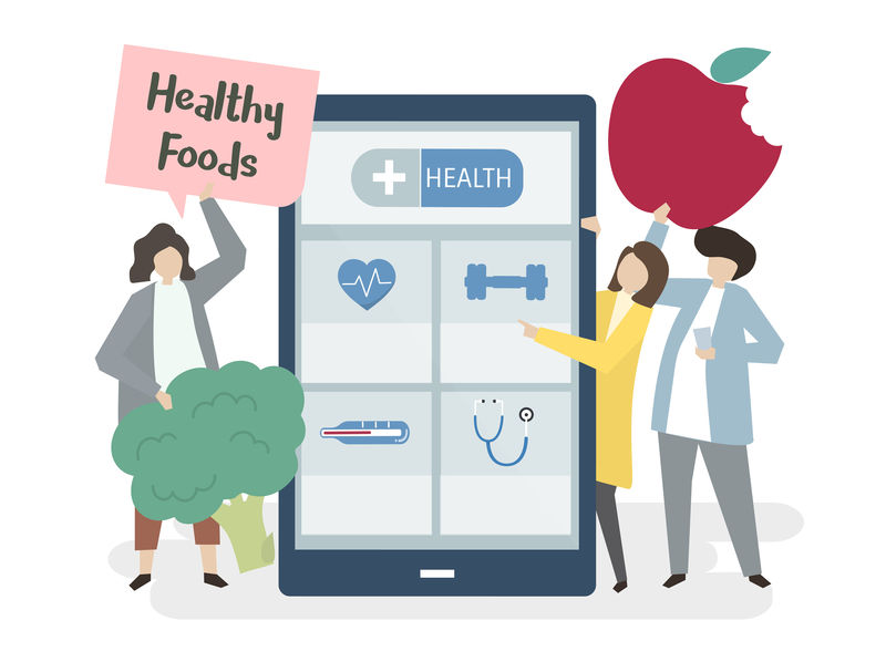 使用健康应用程序的人员说明