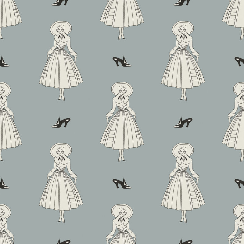 1920年&x27年；s时尚图案女性背景由George Barbier的艺术作品混合而成