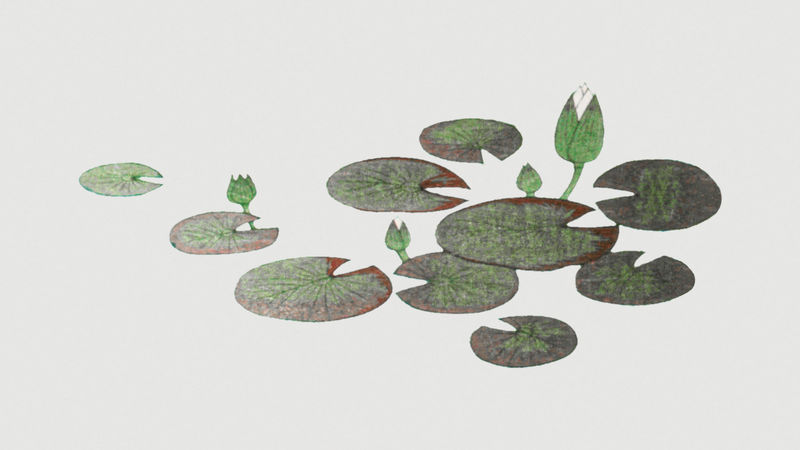 米白色背景上的莲花复古插图