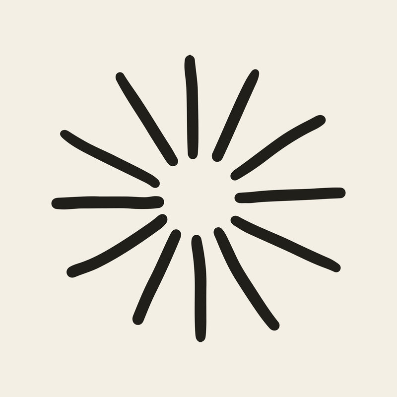 米色背景上涂满涂鸦风格的星星闪光图标