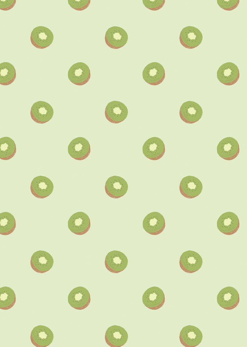 水果猕猴桃图案彩色背景