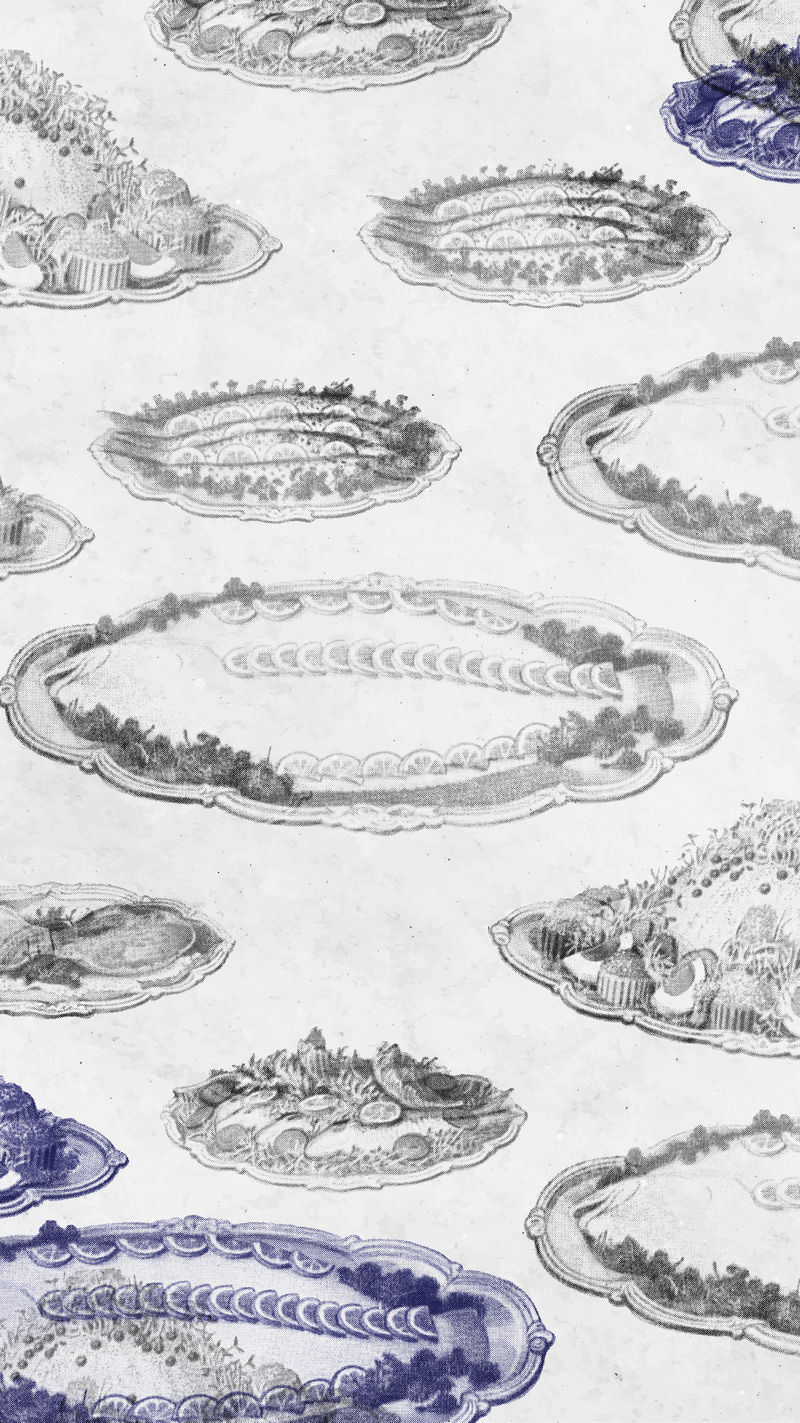 海鲜菜肴图案背景