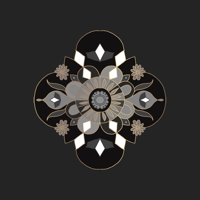 东方曼荼罗花印度象征